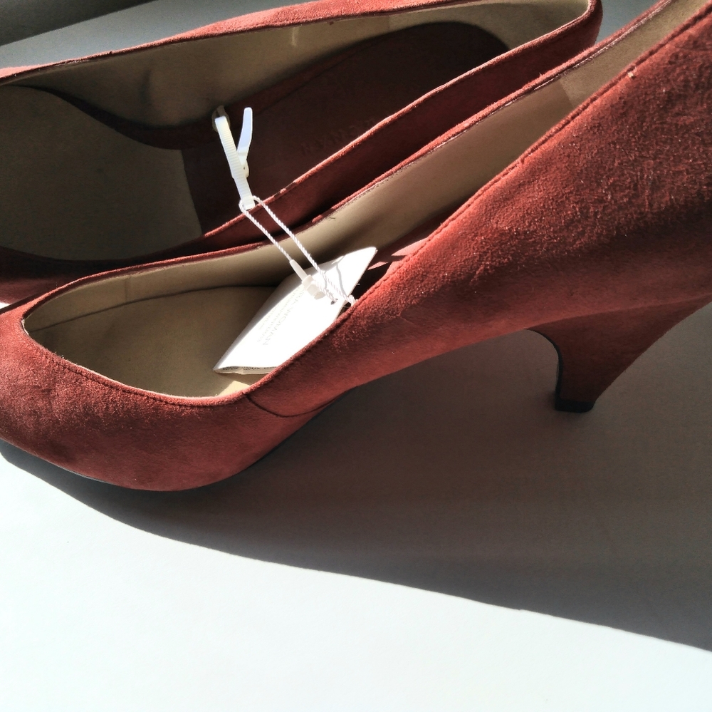 COPY - Zara Red Suede Shoes - Picture 8 of 10